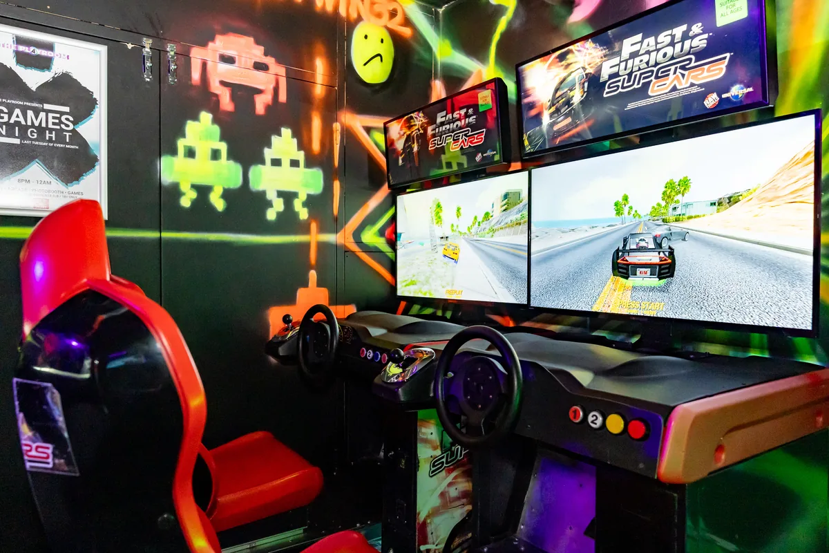 Driving arcade game