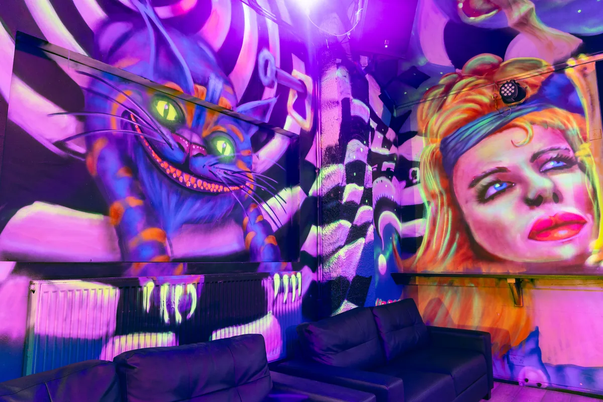 Cheshire Cat mural